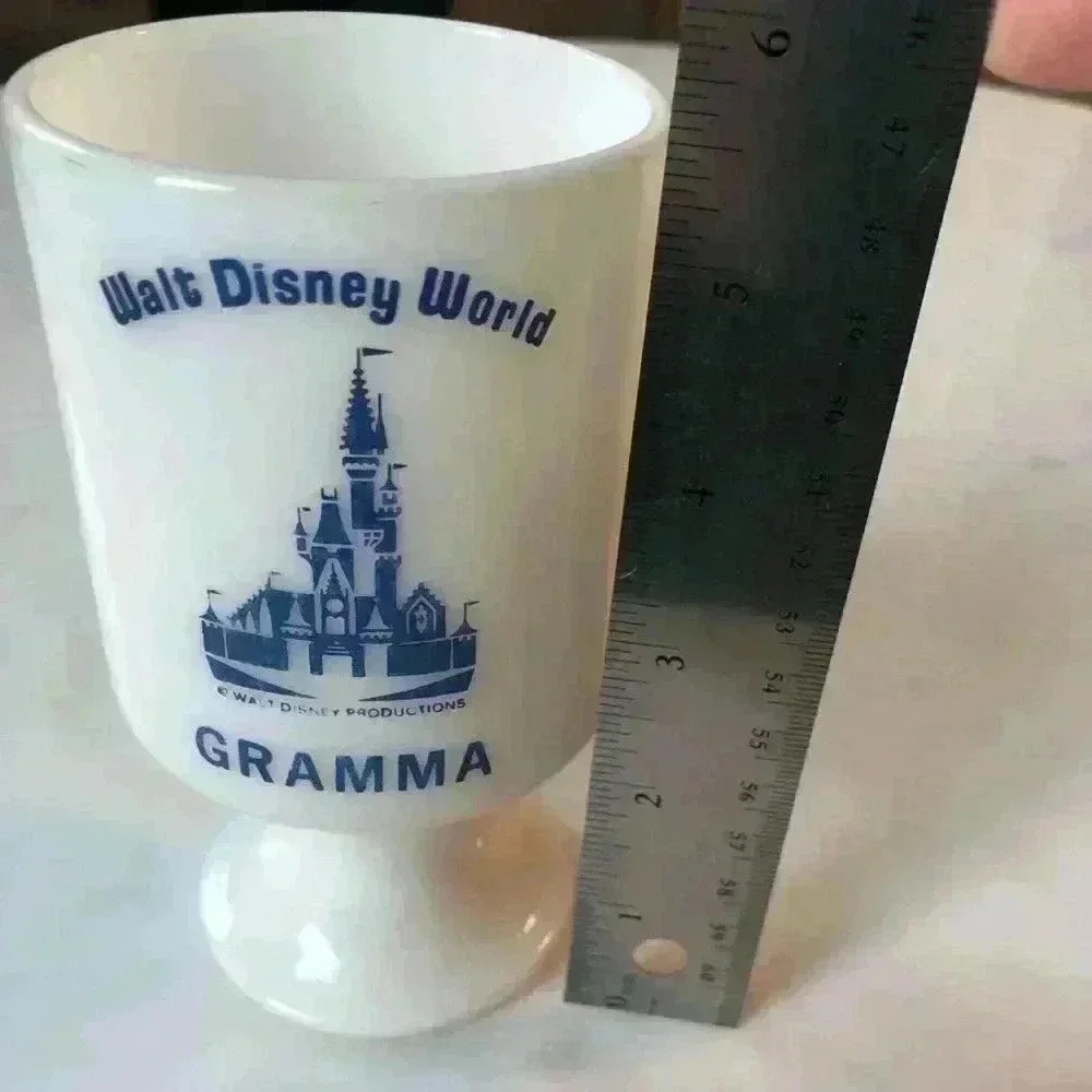 Vintage  Walt Disney World collectible milk glass souvenir mug “gramma” - Picture 7 of 8